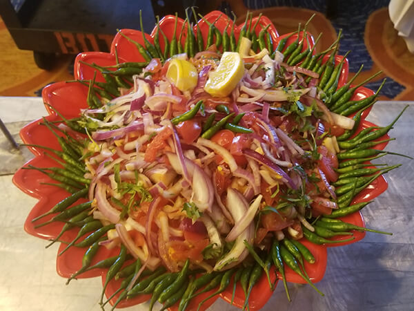 Tandoori Group Indian buffet catering salad 65