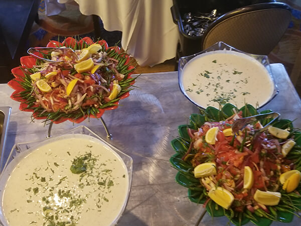 Tandoori Group Indian buffet catering salad 66